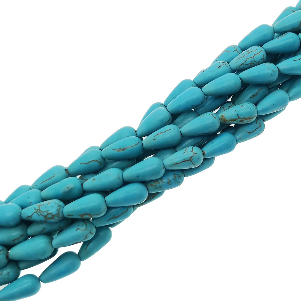 8 ~ 27 мм натуральный голубой бирюзовый полудрагоценный камень отверстие плоские