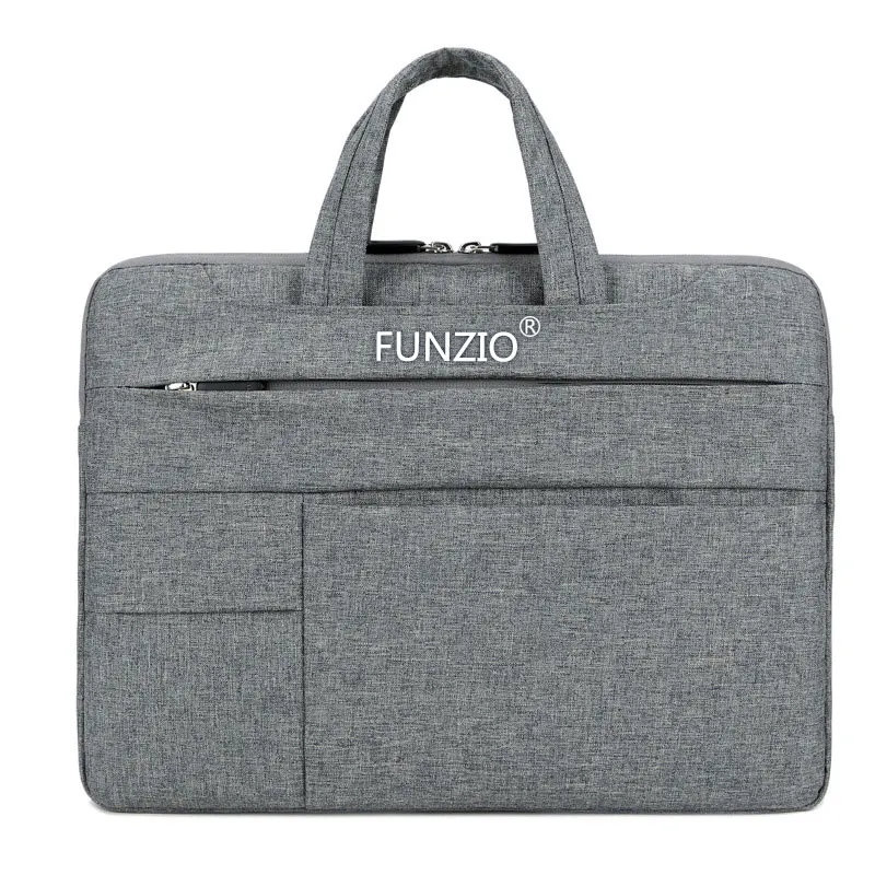 Деловая сумка FUNZIO для ноутбука, Холщовый портфель, мужская сумка через плечо
