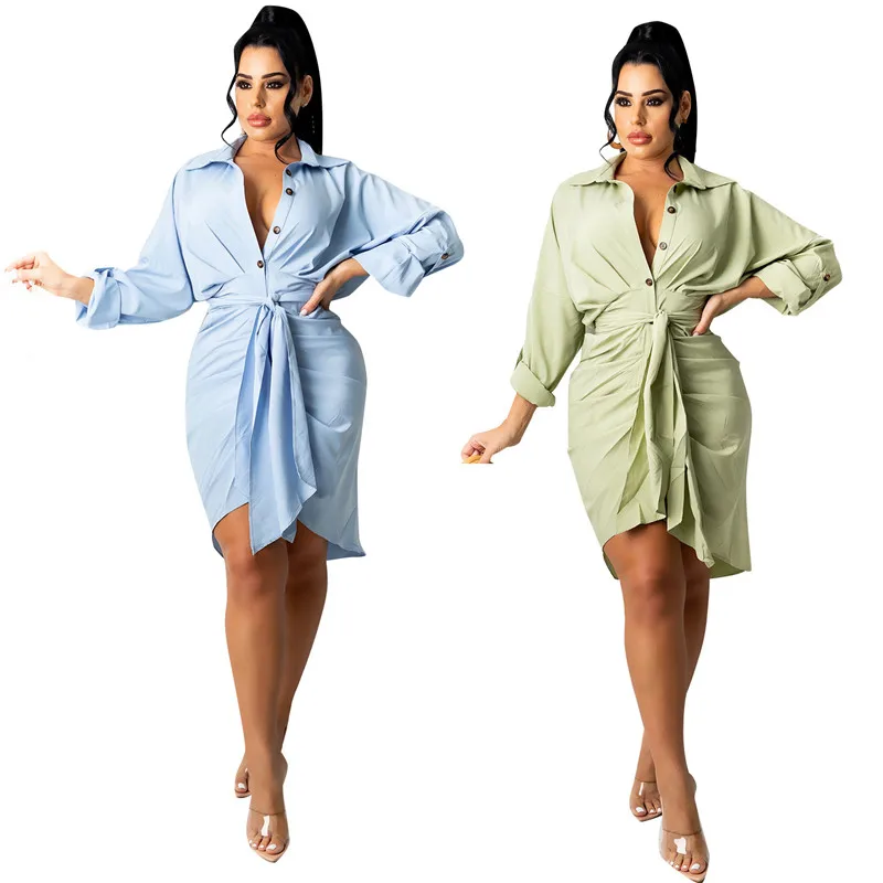 

WUHE Irregular V-neck Holiday Full Sleeve Elegant Mini Dresses Sexy Club Birthday Women Elegant Party Plus Size Dress