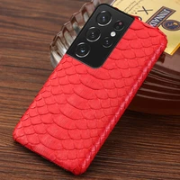 100 genuine python leather cover case for samsung galaxy s21 ultra note 20 10 9 s8 s10 s9 s20 s21 plus a50 a51 a71 a31 m31 m51