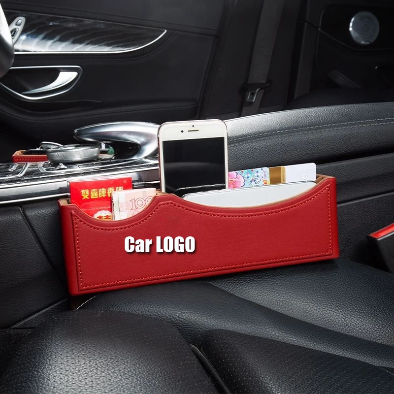 

Car Seat Gap Leather Storage Box Storage Finishing Box Accessories For Nissan Juke Leaf Micra k12 Note Patrol Qashqai J11 2012