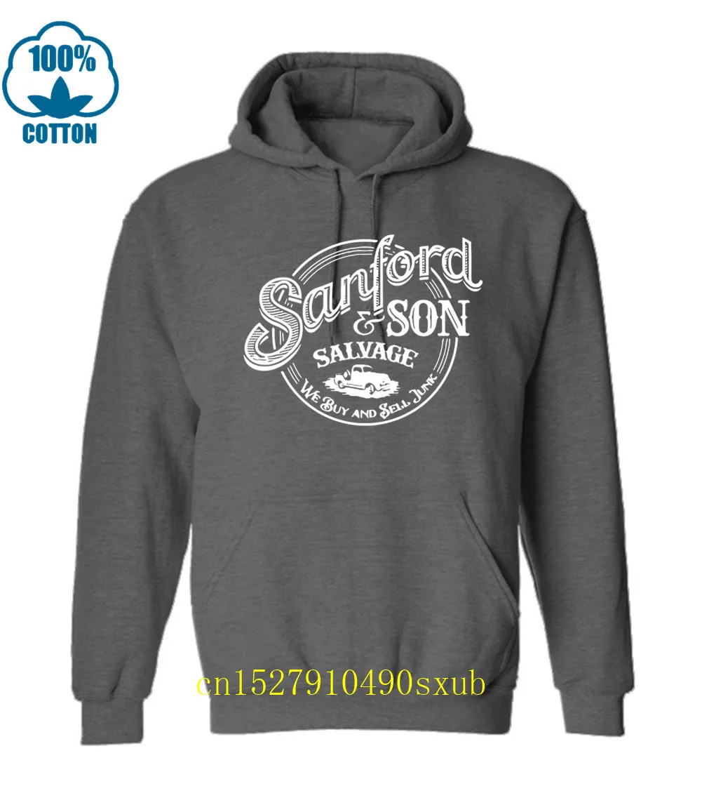

Men's Cool Long Sleeve Hoodies Sanford and Son Salvage Hoodies