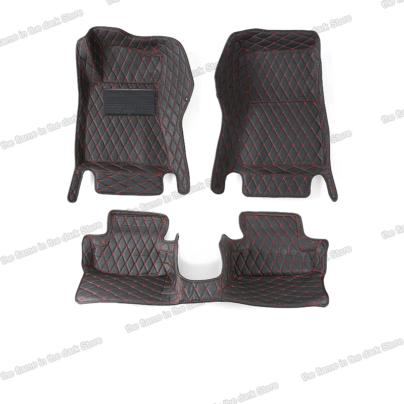 

lsrtw2017 fiber leather car floor mats for ford mustang 2015 2016 2017 2018 2019 2020 2021 accessories carpet rug seat cover