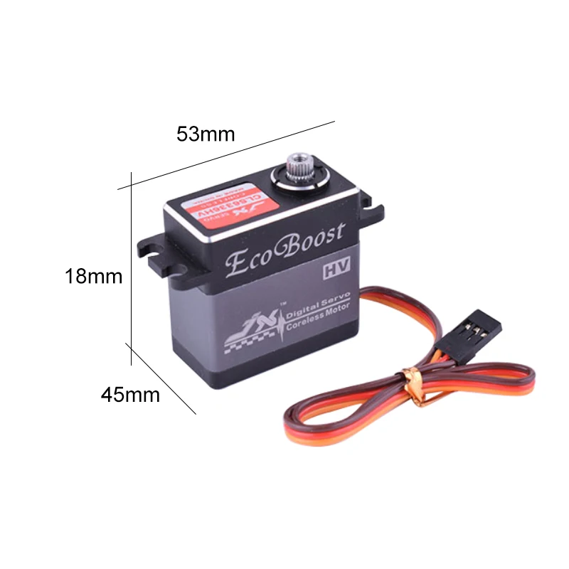 Servo Digital sin n&uacute;cleo JX CLS6336HV, engranaje de Metal de alto voltaje, 35KG, 7,4 V, para coche teledirigido 1/8 y avi&oacute;n de ala fija de 2000mm-3