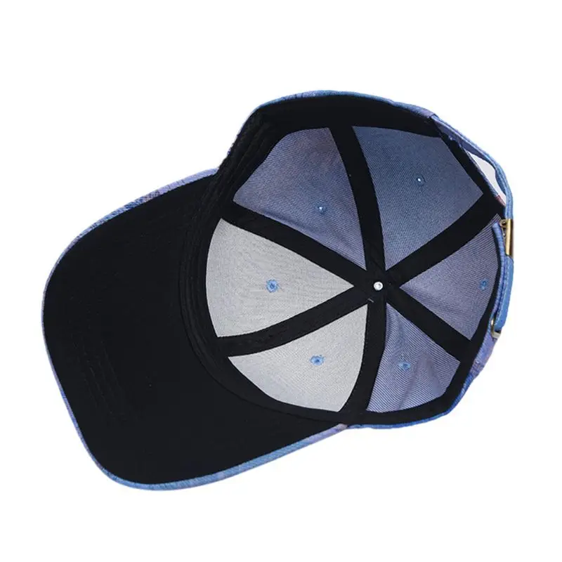 

Colored Tie-Dye Leaves Baseball Cap Outdoor Sunscreen Hip Hop Snapback Visor Hat