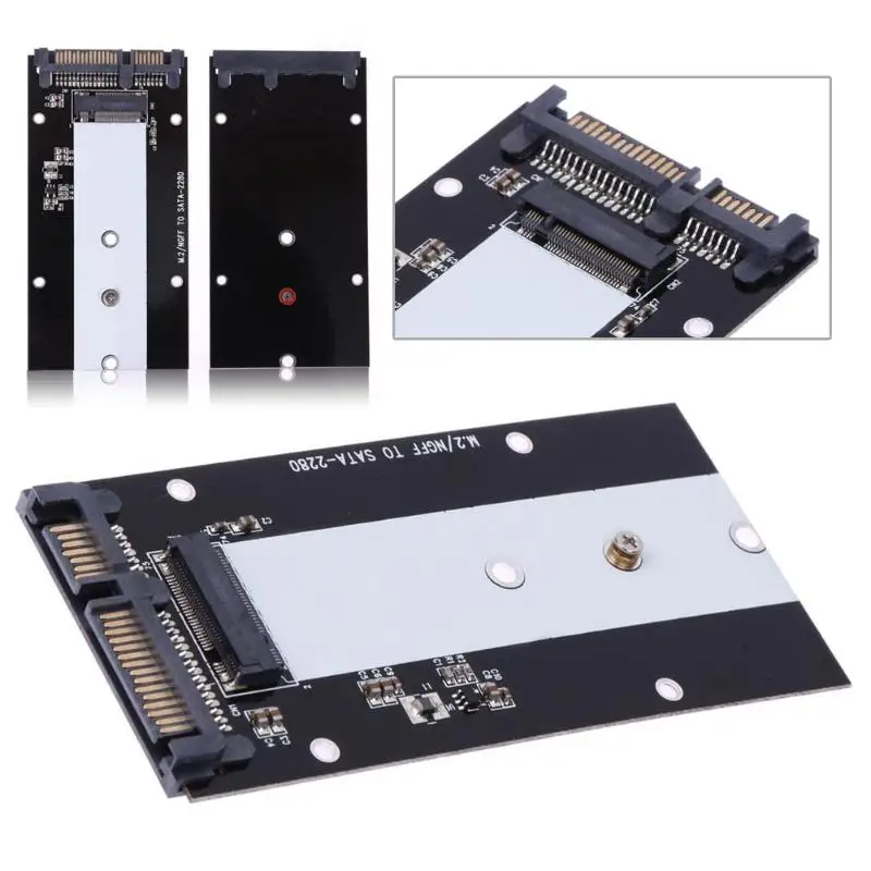 

B Ключ M.2 NGFF SSD на 2,5 "SATA преобразователь адаптер карта 2230-2280