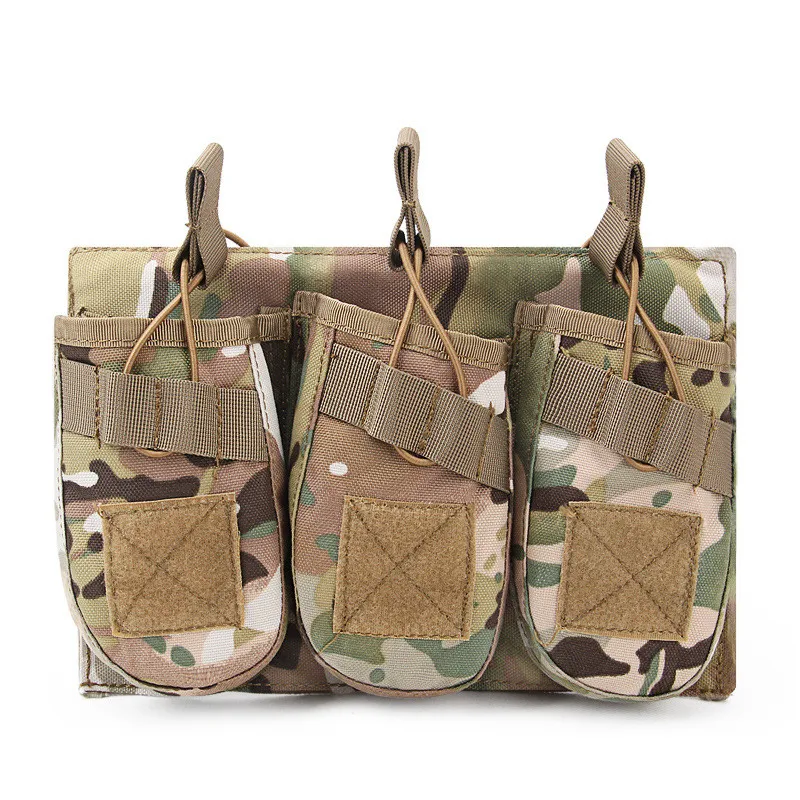 

1000D Triple AK Storage Bag Mollo Accessory Bag Outdoor Military Fans Camouflage Tactical Vest Accessory Pack