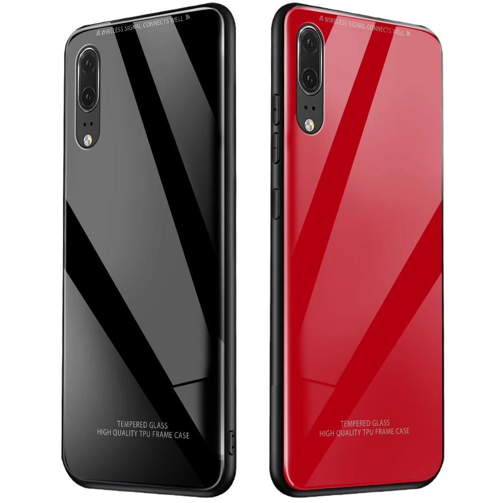 Глянцевый стеклянный чехол для телефона huawei P30 Lite P20 Lite P30 P20 Pro ударопрочный чехол из закаленного стекла