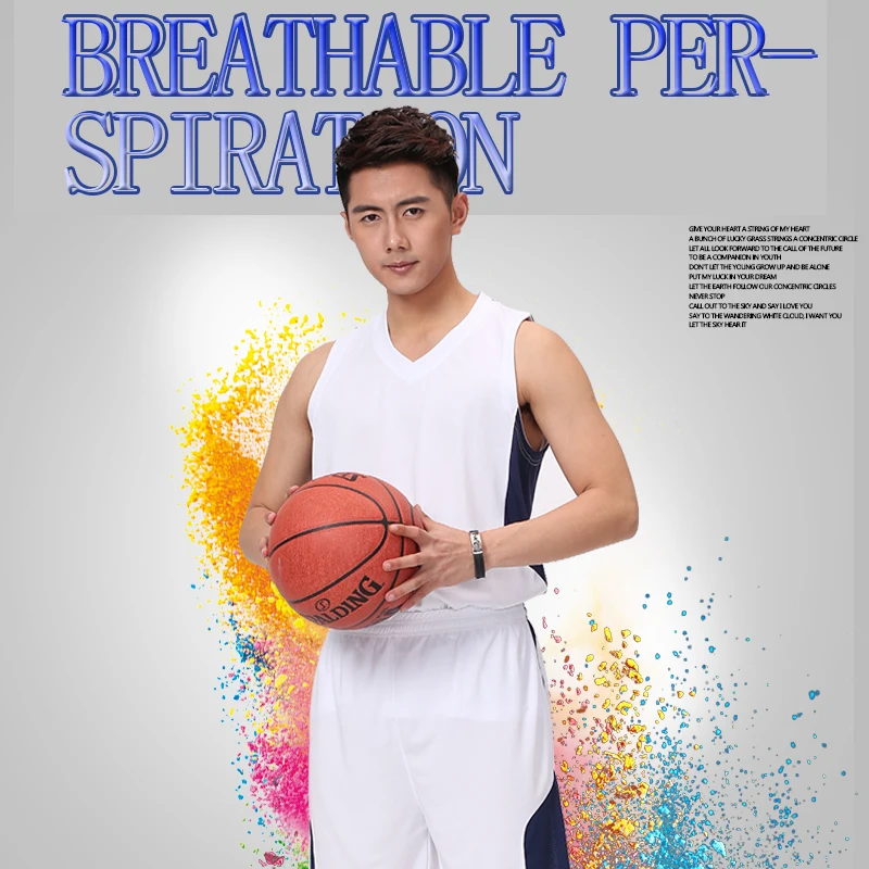 Мужская баскетбольная майка Джерси комплекты Спортивный комплект одежды