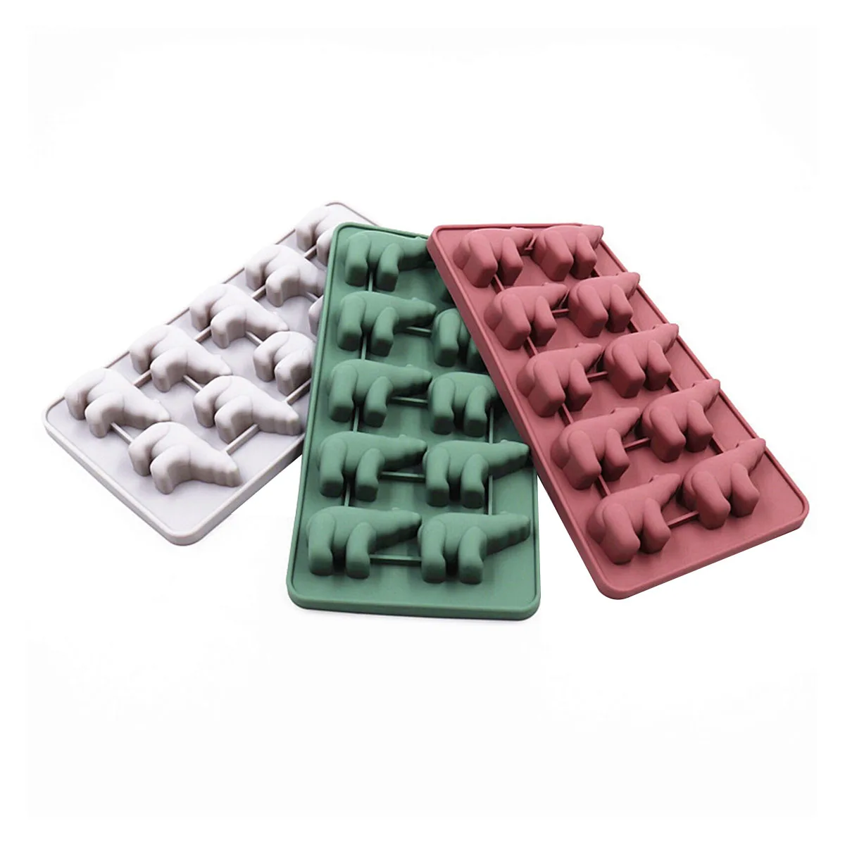 10 решеток ледяной ящик с крышкой милый Полярный Медведь Форма льда Поп