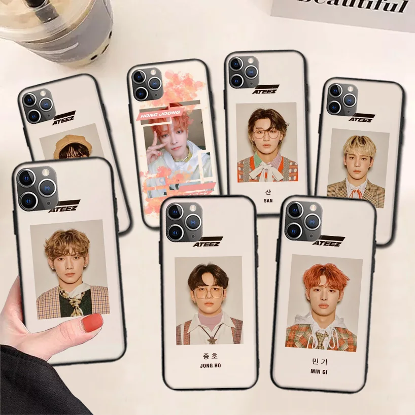 

Ateez Kpop Song Mingi Phone Case For iPhone 13 Pro Max 11 12 Pro XS Max XR X 7 8 6 6S Plus 13 Mini SE 2020 Cover Coque Funda