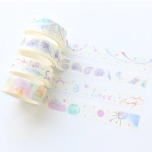 Милый кавайный мультяшный дизайн Domikee с небом и звездами, школьный Студент, Васи-лента, конфеты, декоративный журнал, планировщик, рукоделие, дневник, Маскировочная лента