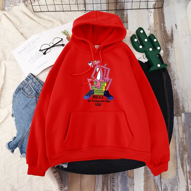 Thick Shellsuning толстовки с мультяшным принтом, Женская корейская мода, Осень-зима, толстовки с капюшоном, Harajuku, забавная женская одежда Kawaii - Цвет: Thick