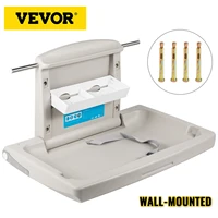 vevor baby changing station commercial wall mounted baby diaper changing table fold down vertical restrooms baby changing table
