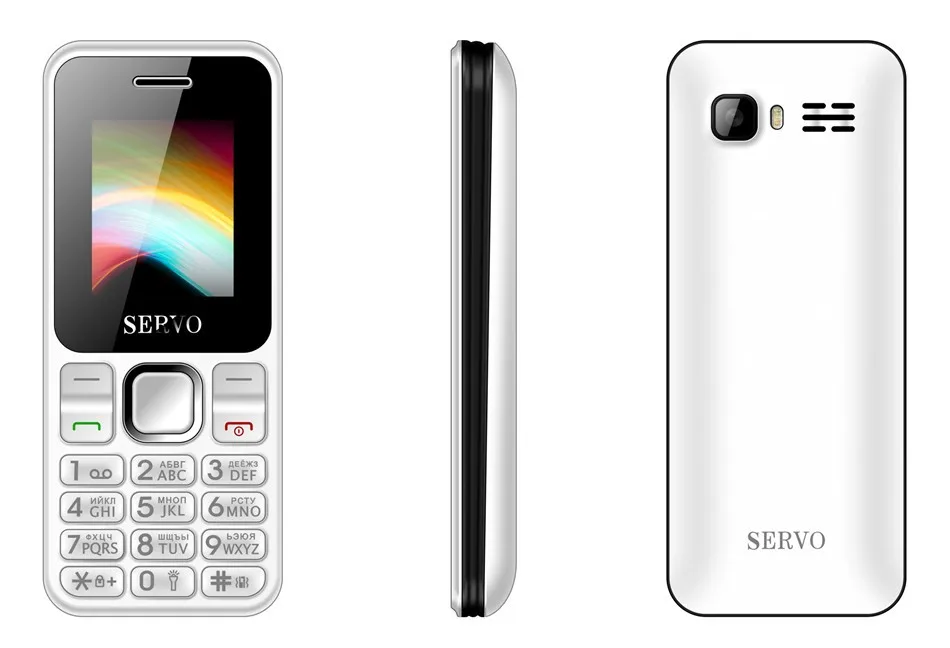 SERVO V8210 телефон 1,7" две sim-карты GPRS Вибрация FM Bluetooth низкий уровень радиации сотовые телефоны - Цвет: Белый