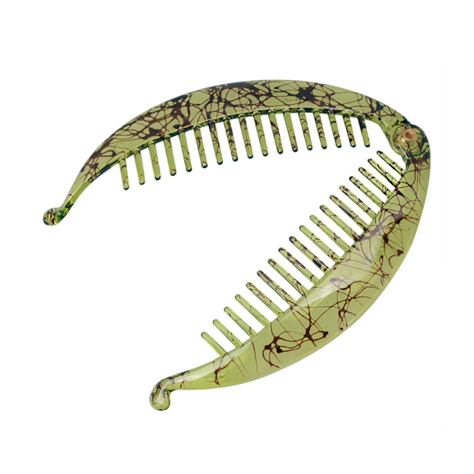 bridal hair clip DIY Fish Clamp Hairpin Acrylic Ponytail Banana Claw Clips Barrette Headwear Hair Accessories For Girls Women alice headband
