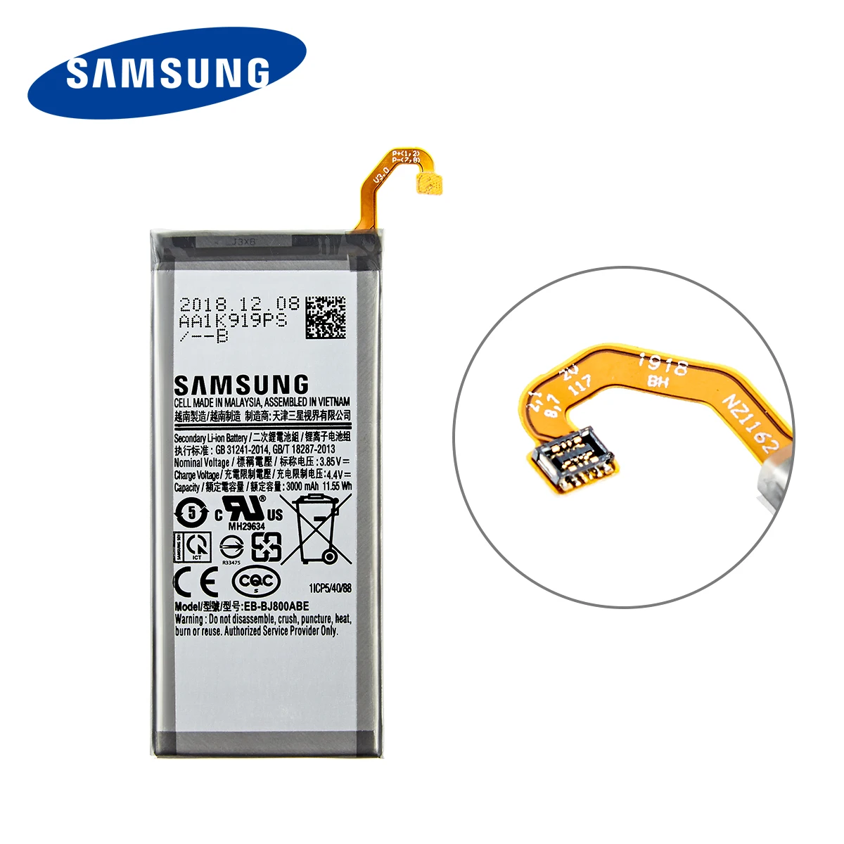 samsung orginal eb bj800abe 3000mah battery for samsung galaxy a6 2018 sm a600 a600f galaxy j6 j600f mobile phone tools free global shipping
