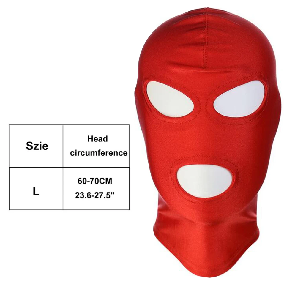 CamaTech высокие эластичные дышащие губка Фетиш колпак маска на голову для