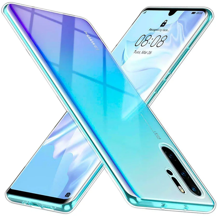 Силиконовый чехол для телефона Huawei Honor 9X 20 P20 Pro P30 Lite View прозрачный мягкий из ТПУ |