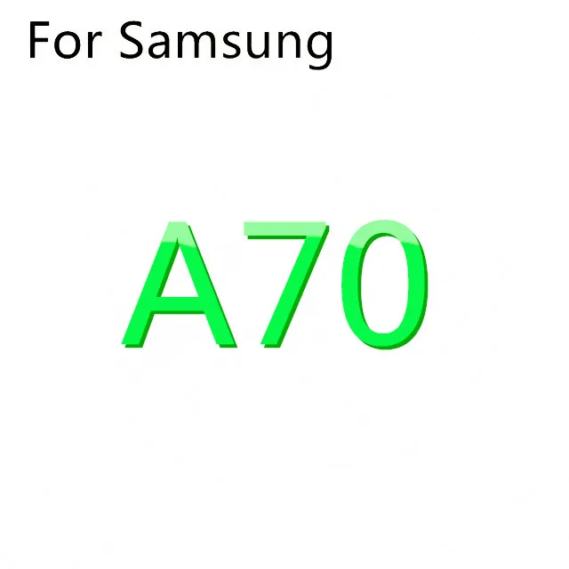 For A70 Жидкостный Мягкий силиконовый чехол для телефона для Samsung Galaxy S8 S9 S10 плюс S7 край J4 J6 J8 A6 A7 A8 A9 J3 J5 J7 A3 A5 A7 - Цвет: For A70