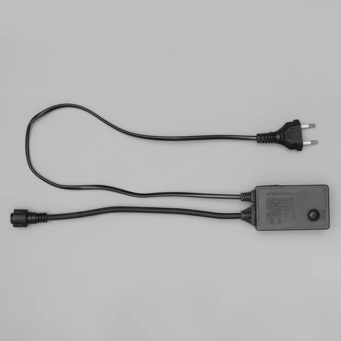 Контроллер уличный для гирлянд УМС до 1000 LED 220V Н.Т. 3W 8 режимов 187233|Сетевые шнуры и