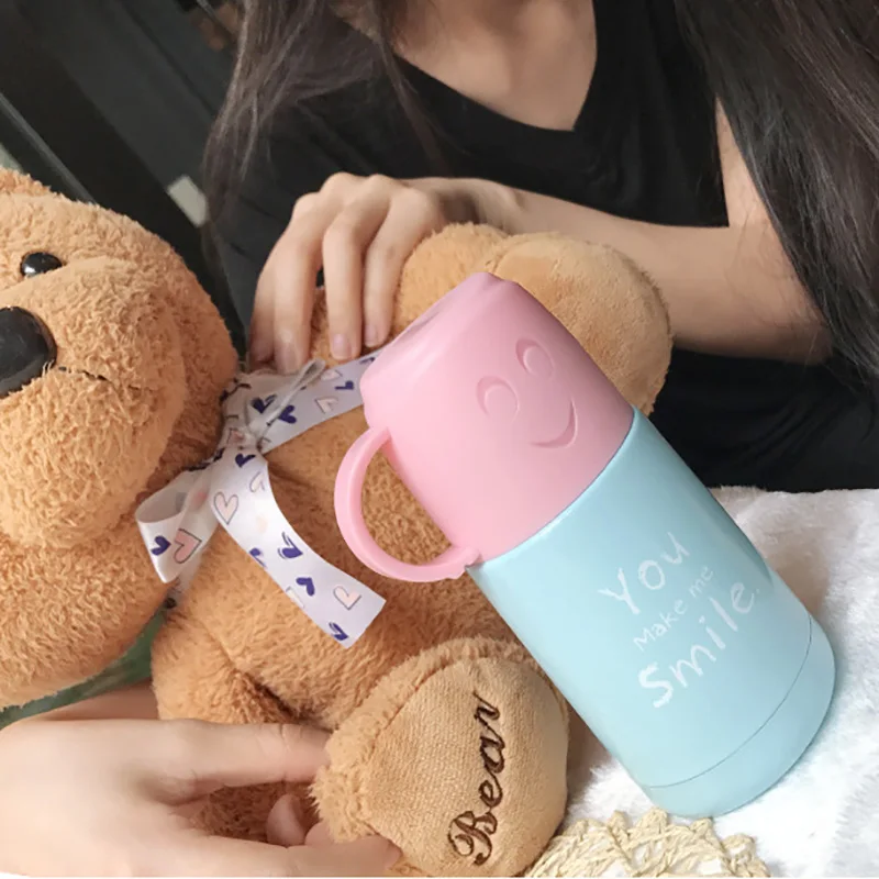 Smile Face термос чашки портативная бутылка для воды взрослых дорожные бутылки