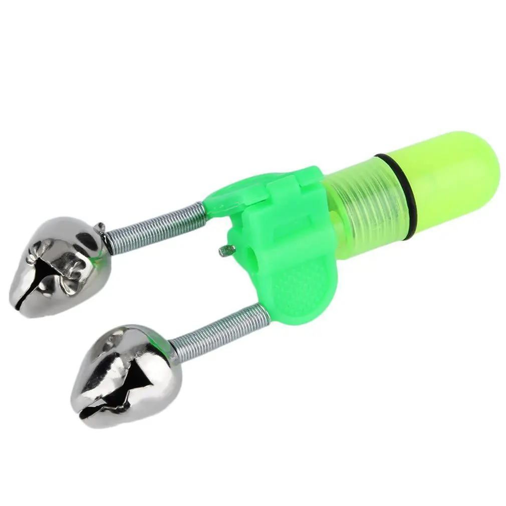 Рыболовная удочка для ночной рыбалки красный светильник двойные колокольчики