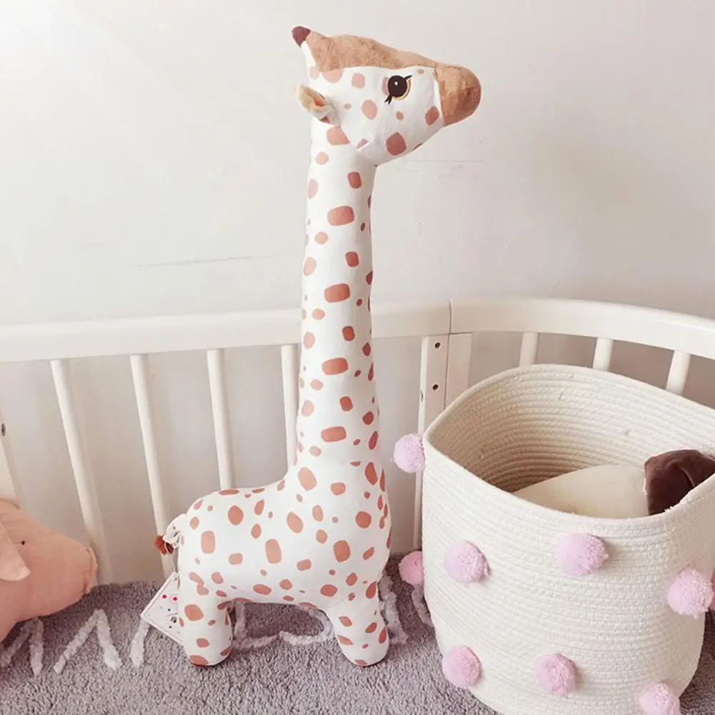 

1pc Creative Cute Giraffe Doll Plush Toy Pillow Doll Can Stand Plush Toys Boys And Girls Christmas Gifts Simulation Plush Toys