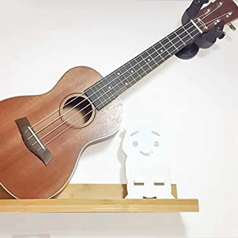 

3 Pcs Guitar Wall Hangers Stands Electric Guitar Stand Wall Mount Holder Display Rack for Electric Bass Ukulele