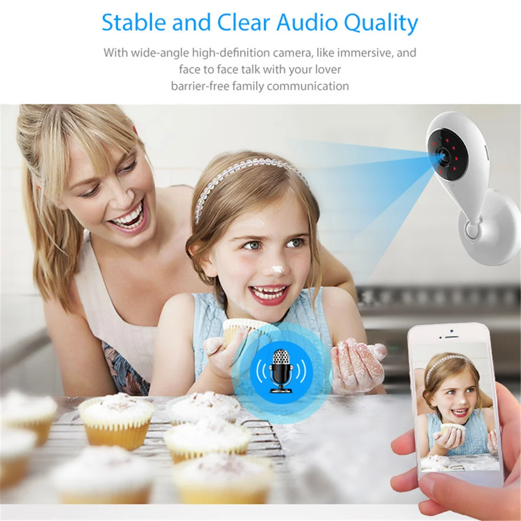 

1280720 WiFi Camera Smart Video Cams With Montion Detect Ip Camera Security Protection Mini Camera baby Camera