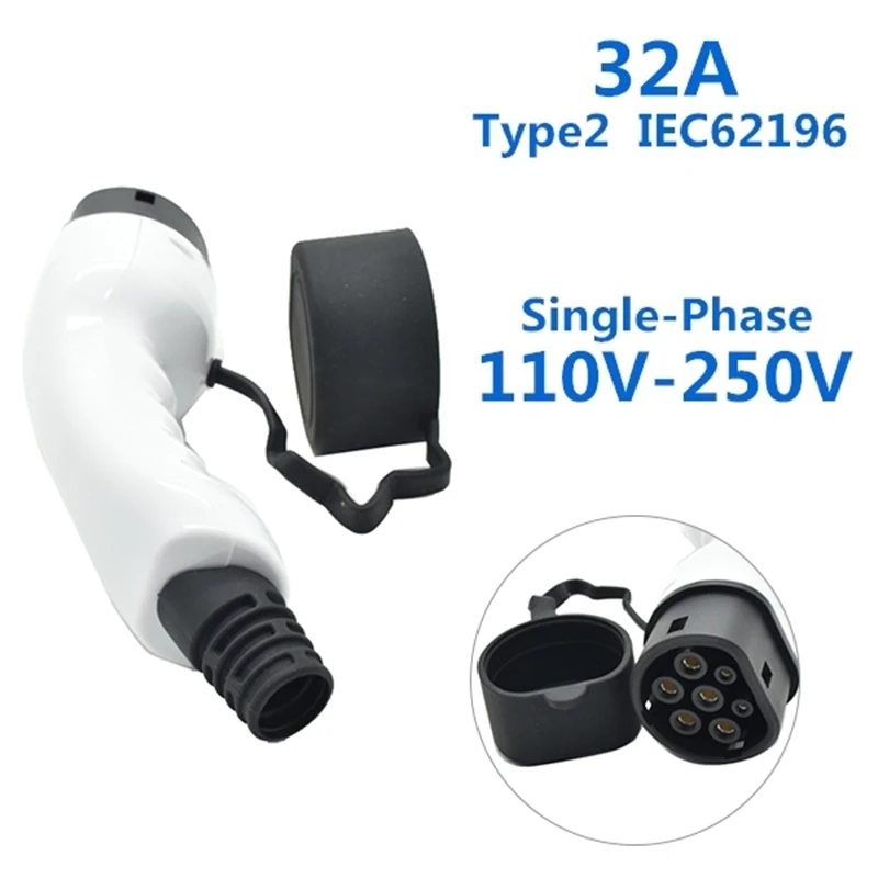 

32A Тип 2 EV Side IEC62196 штепсельная вилка европейского стандарта без кабеля однофазная гнездовая вилка IEC для зарядки EV