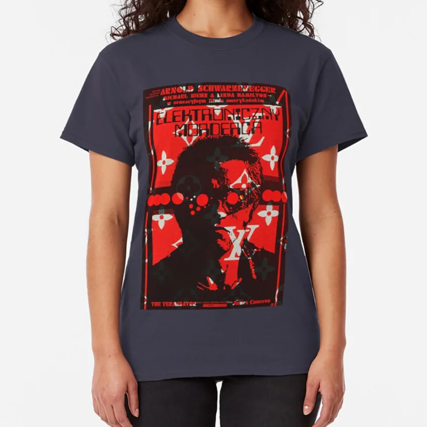 T-800-винтажный постер из полированной пленки футболка полировка Ретро стиль 800 ai