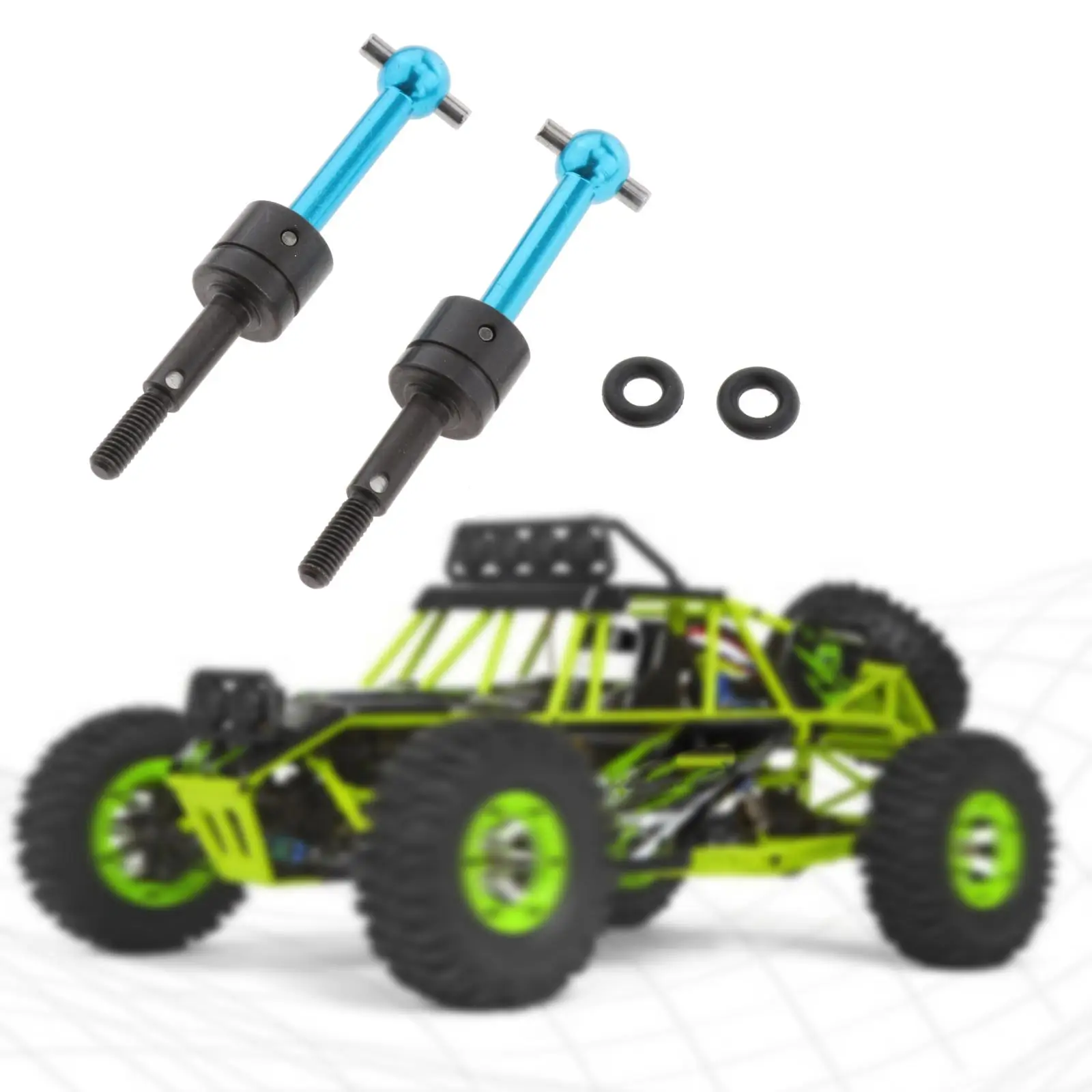 

2/Set Metal RC Car Universal Drive Shaft Dog Bone Set for TT-01 TT-02 1/10 Scale RC Racing Car Hobby Model Upgrade Accs