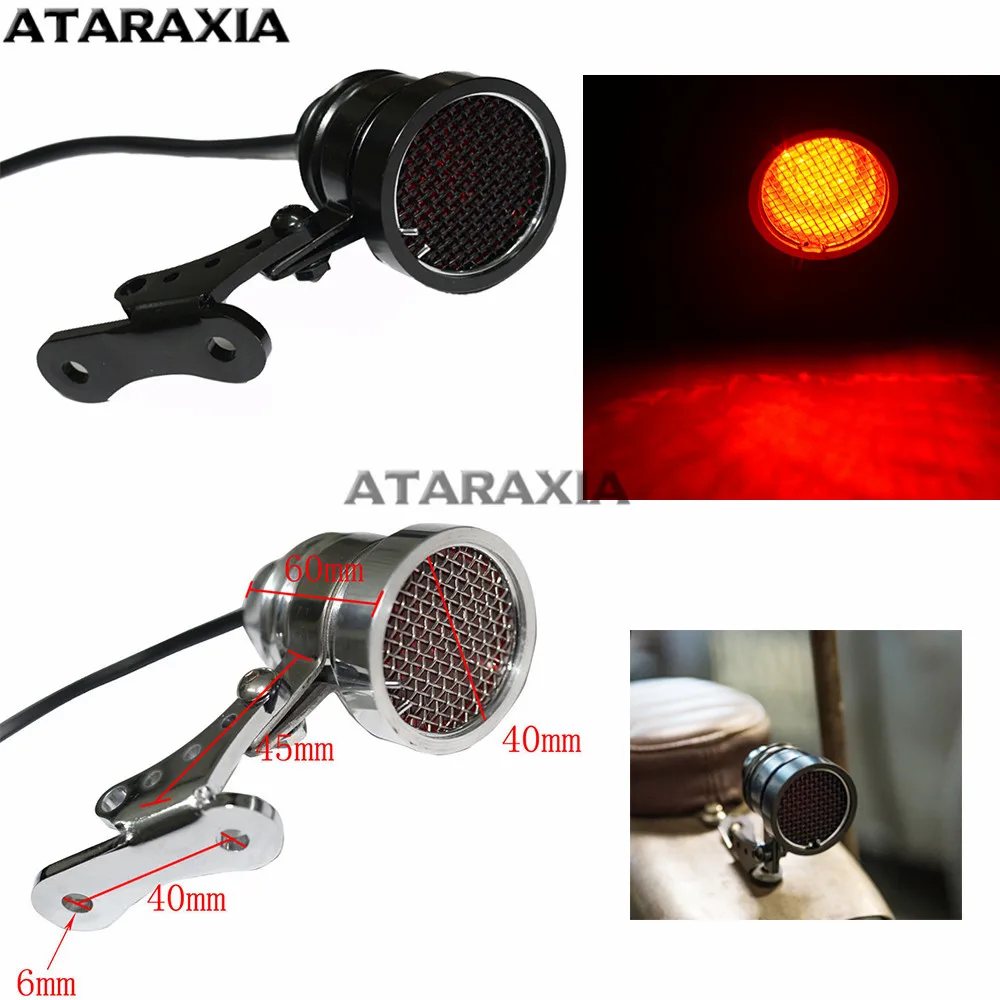 Задний фонарь в ретро стиле для Harley универсальный винтажный стоп сигнал кафе Racer