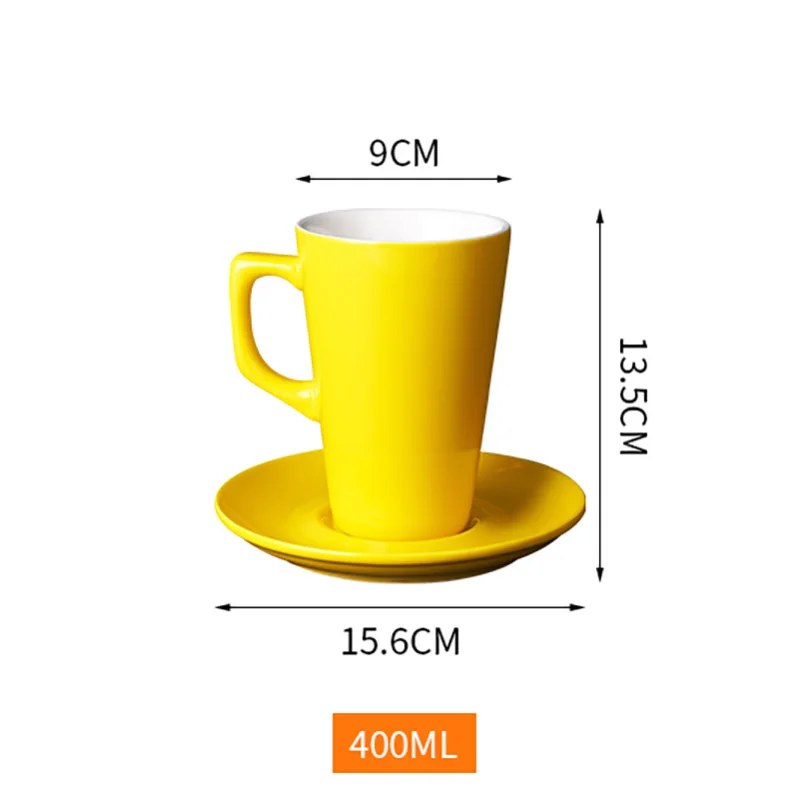 

Simple ceramic water cup, creative personality breakfast cup, household coffee cup, large capacity cup