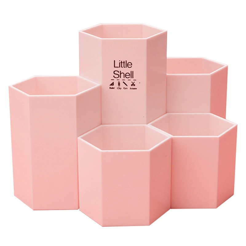 

Офиса школы органайзер 5 в 1 в сборе с шестигранной головкой Пластик гелевая ручка настольный держатель для карандашей канцелярских принадл...