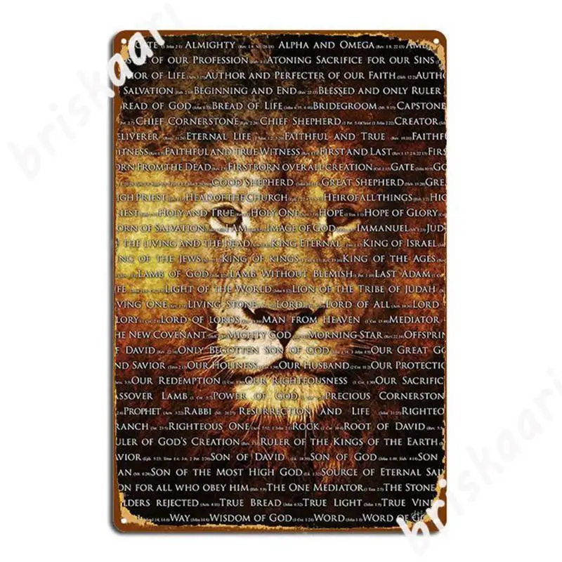 Названия Бога металлические знаки Настенная роспись пещера паб забавная
