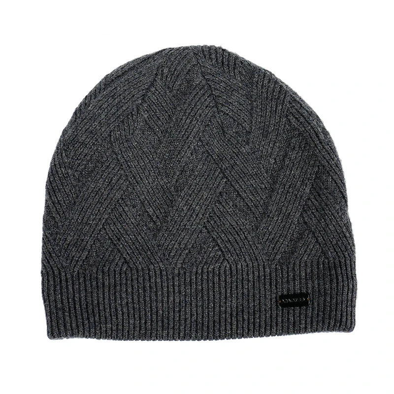 

beanie Adult men's winter warm hat ski unisex knit casual bean bean hat cotton line cap brand streetwear solid color knit hat