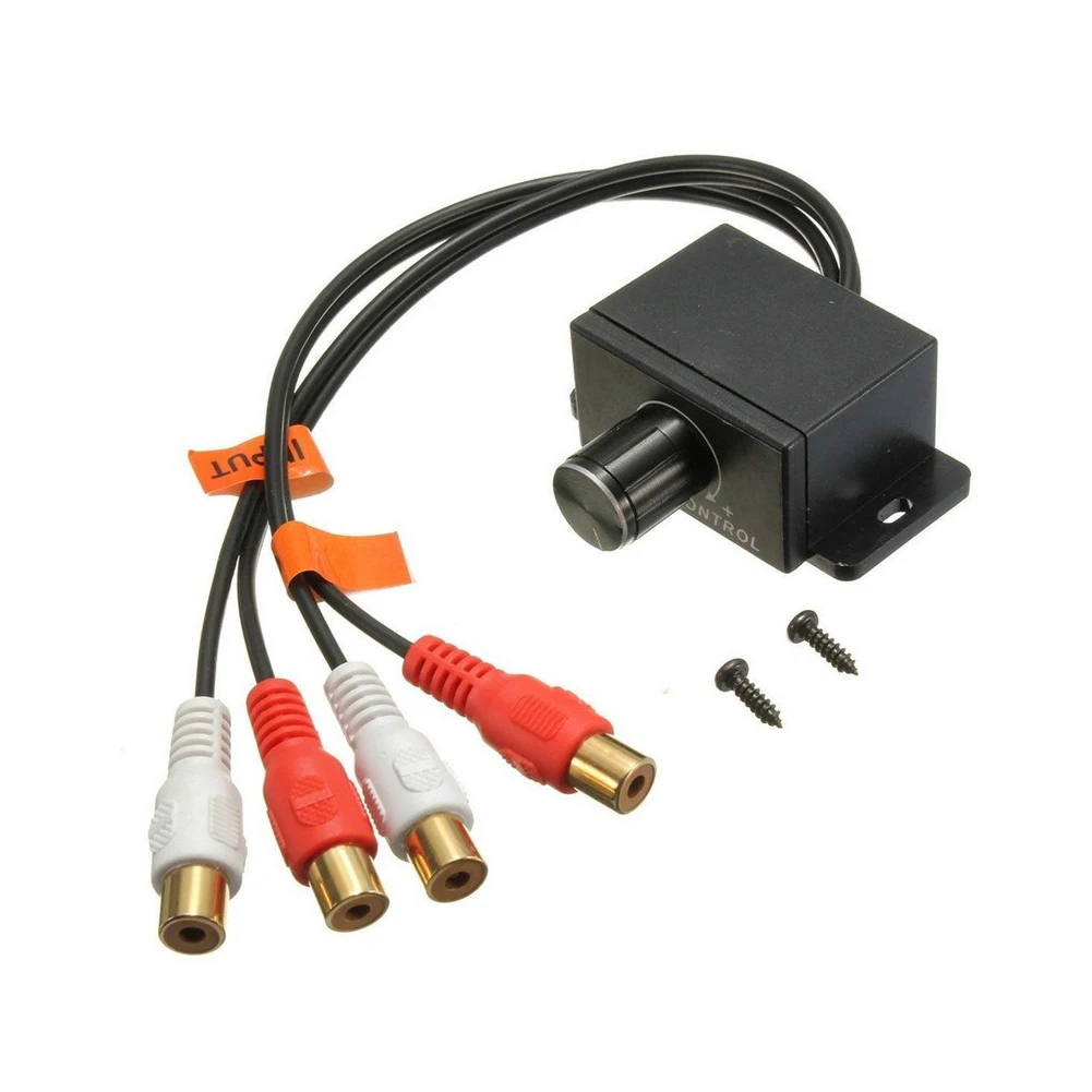 Новый автомобильный аудио усилитель бас RCA уровень дистанционного управления