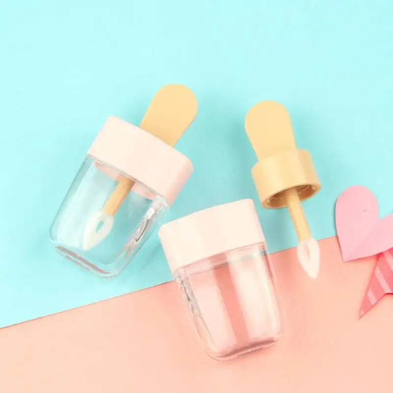 Миниатюрный блеск для губ в форме сладкого мороженого пустой контейнер бальзама