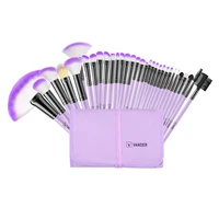 32pcs professional purple makeup brush set soft fur beauty highlighter powder foundation concealer multifunctional cosmetic tool