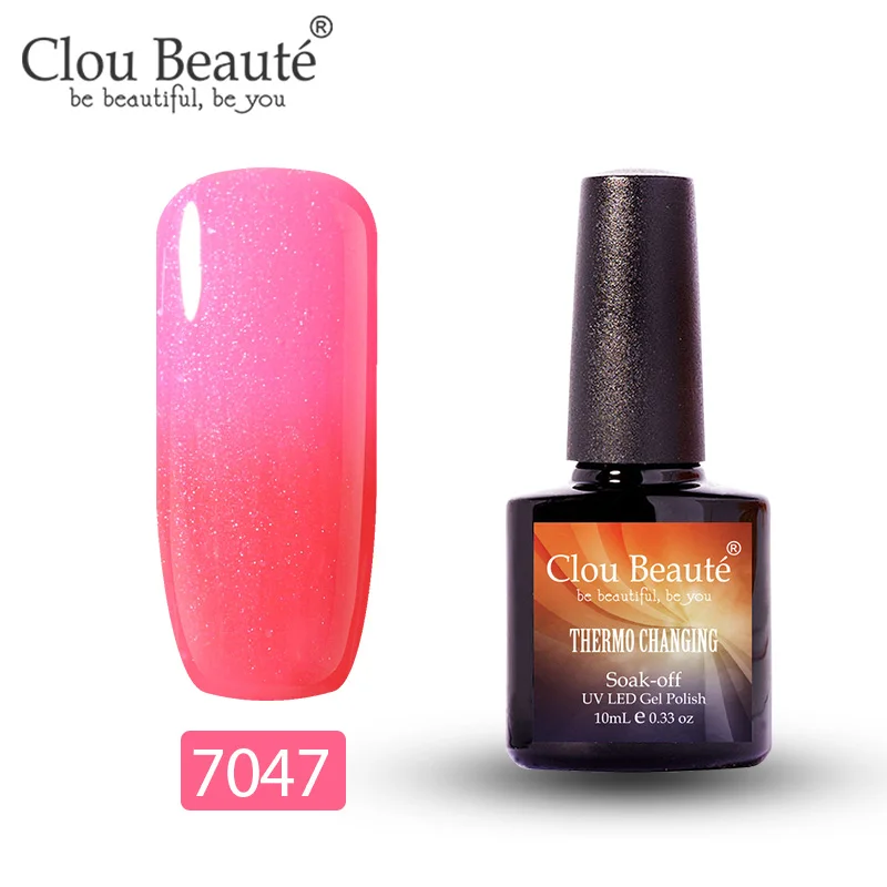 7047 Clou Beaute гель-лак, меняющий цвет в зависимости от температуры, гибридный УФ-лак для ногтей, стойкий, растворимый гель, 10 мл - Цвет: 7047
