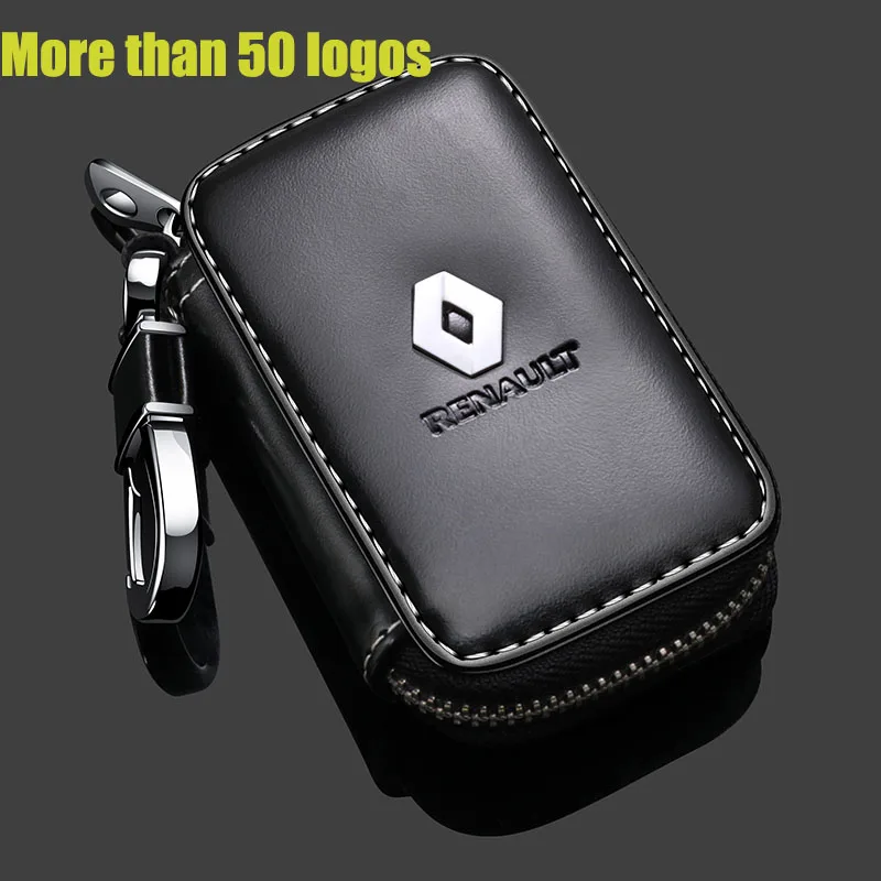 Автомобильный ключ анти-потеря кожаная сумка для Renault Mercedes Benz BMW Audi Nissan брелок