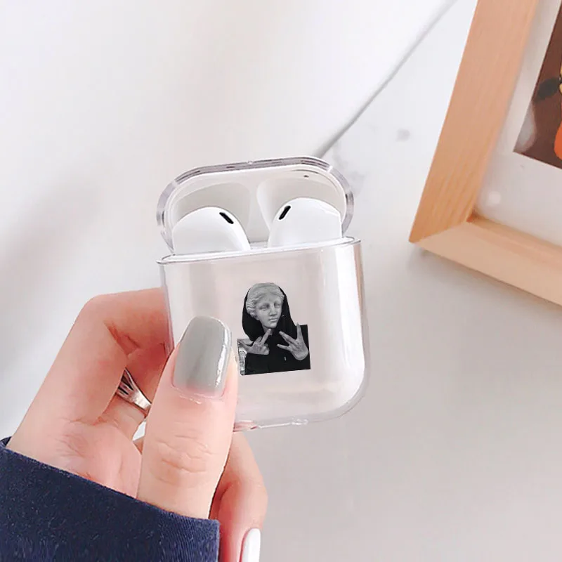 style 9 Забавный абстракционный узор для Airpods Pro чехол Роскошный прозрачный Bluetooth наушники защитный чехол для air pods 3 жесткий чехол - Цвет: style 9