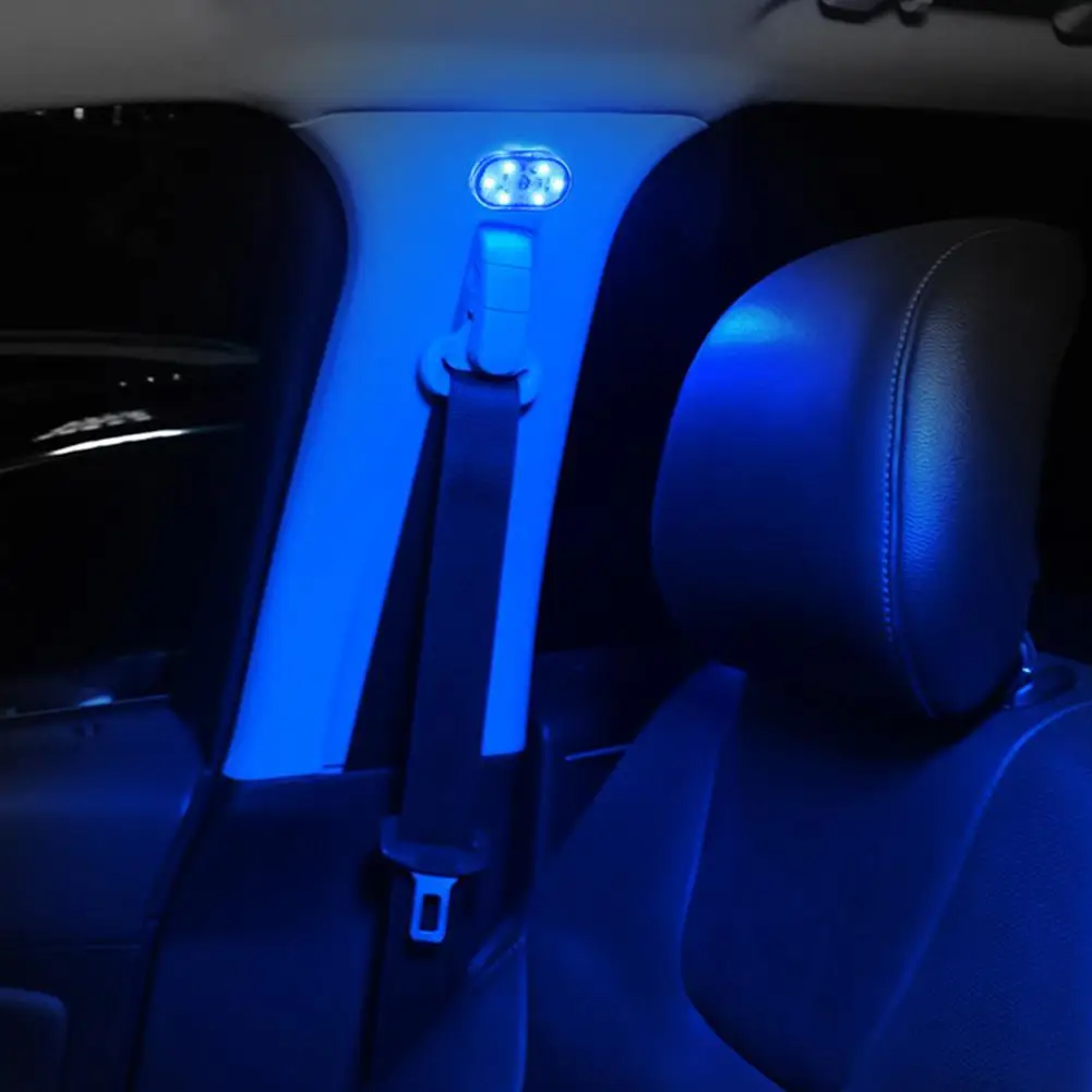 RGB разноцветные автомобильные лампы для интерьера USB-зарядка светодиодный