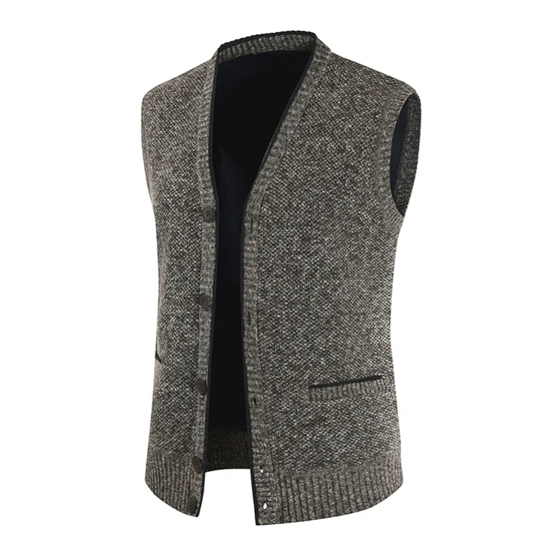 

Sweater Coat Men 2020 Winter Thick Warm Hooded Cardigan Jumpers Men Striped Wool Liner buttons Fleece Coats Men