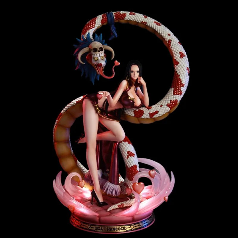 

41cm GK Game Statue Japanese Anime One Piece Boa Hancock With Light Anime PVC Action Figure Toy Collection Model Doll Gifts