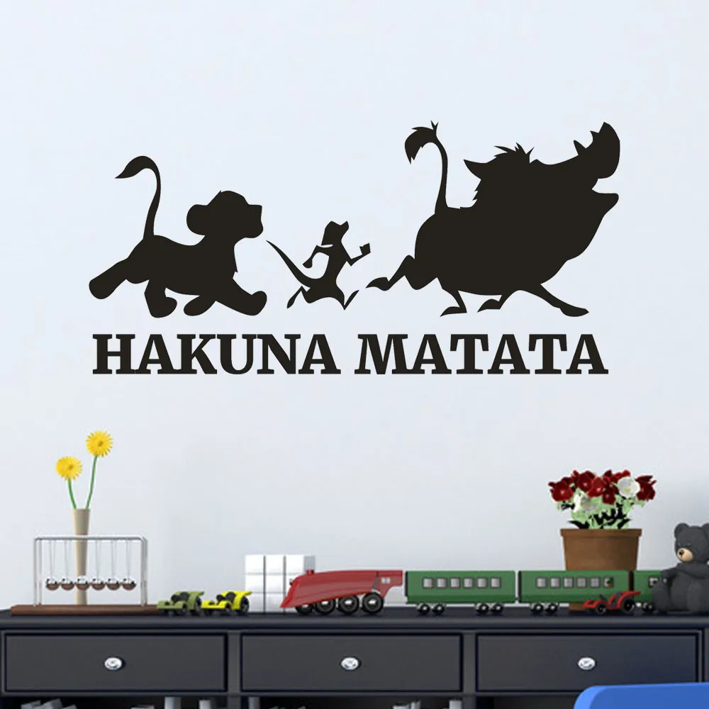 Настенные наклейки домашний декор гостиная для Hakuna Matata не волнуйтесь цитата