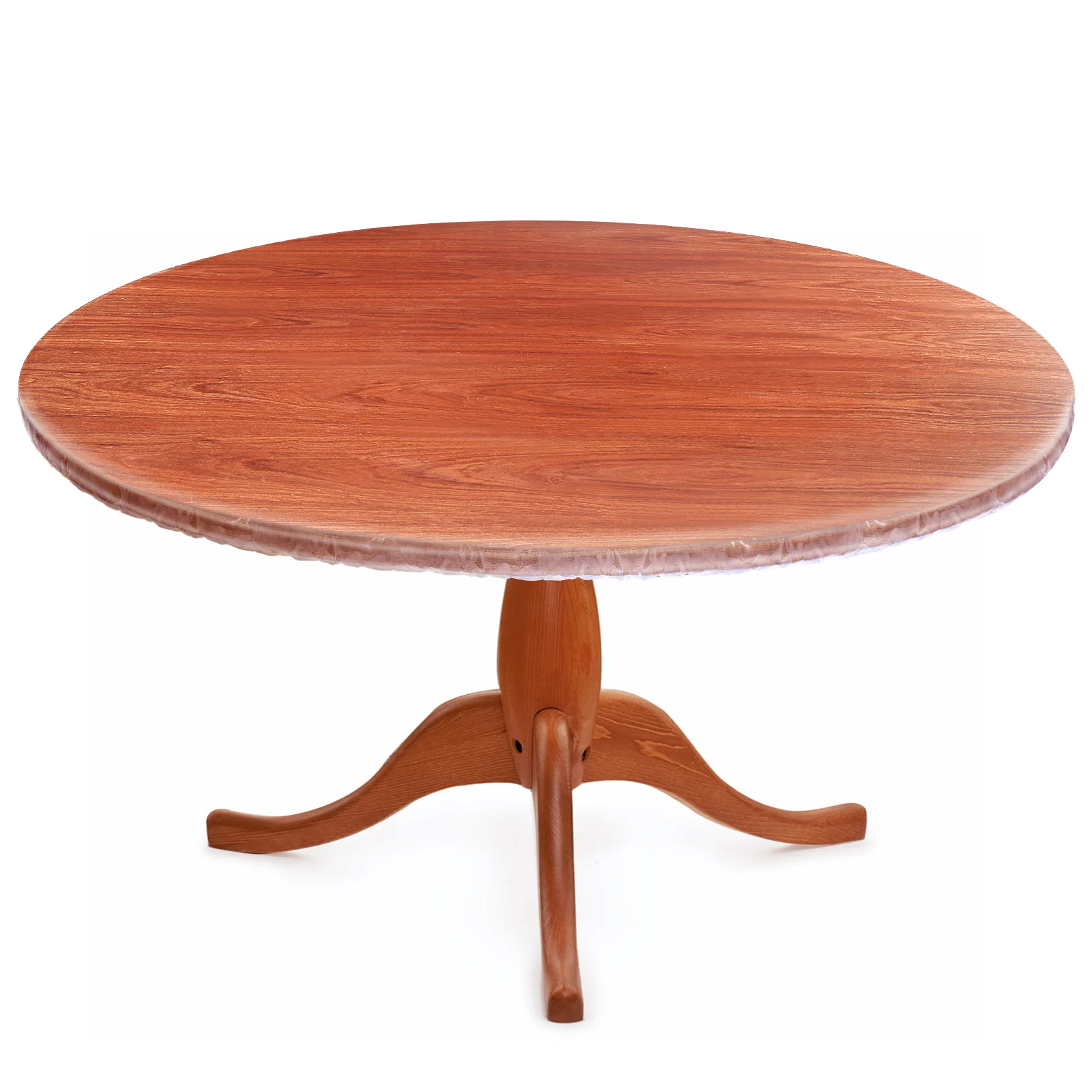 IMIKEYA круглая ПВХ скатерть прозрачная для стола устойчивая к морщинам эластичная