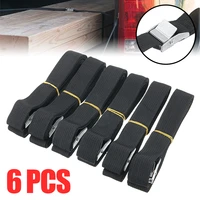 6pcs 8 foot 250cm cargo luggage strap ratchet leather strap cam buckle for car suv truck interior accessories